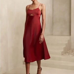 NWT Banana Republic Cutout MIDI Slip Dress